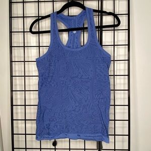 Lululemon “Swiftly Tech” blue Athletic Top